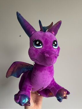 Teddy mountain purple dragon plush